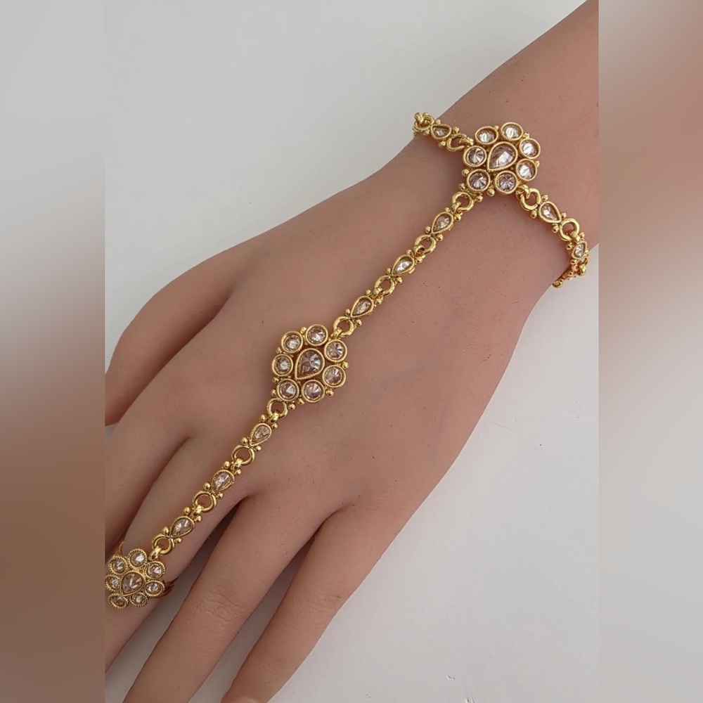 Elegant Gold and Silver Women's Hand Chain